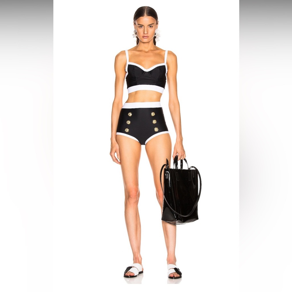 Balmain Vintage Style Bikini Top FR34 US2 UK6 XS $455 - Picture 4 of 9